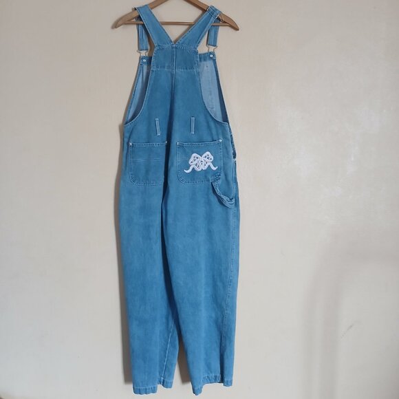 Vintage 90's No Boundaries Denim Overalls Women's Large - Picture 4 of 8